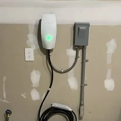 Hardwired Level 2 EV Charger Installation with Dedicated Disconnect Switch