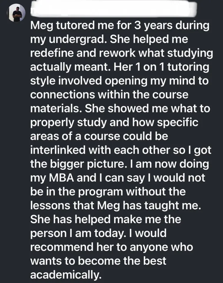 Image from Meg's saved profile