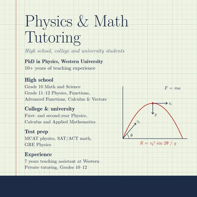 Physics & Math Tutor – High School & University in Tutors & Languages in London - Image 2