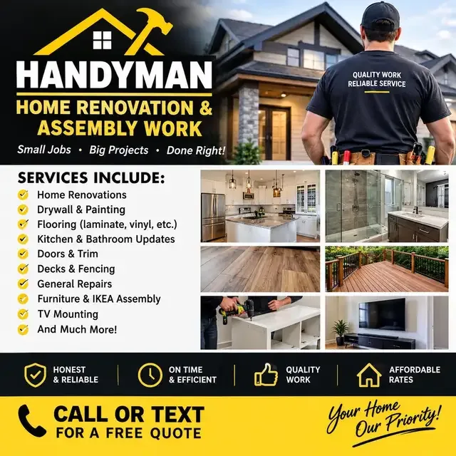 Handyman/Furniture Assembly/Appliance Installation in Appliance Repair & Installation in London - Image 2