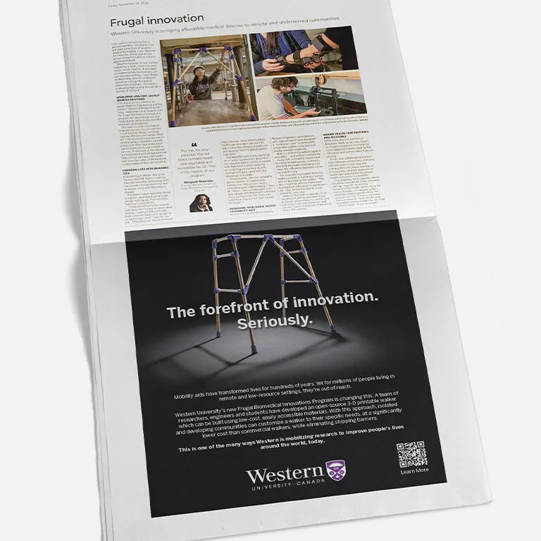 Globe and Mail Creative for Western University