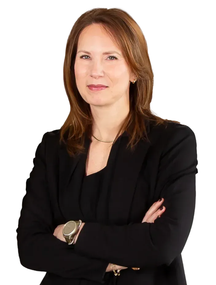 a headshot of Amy Dale