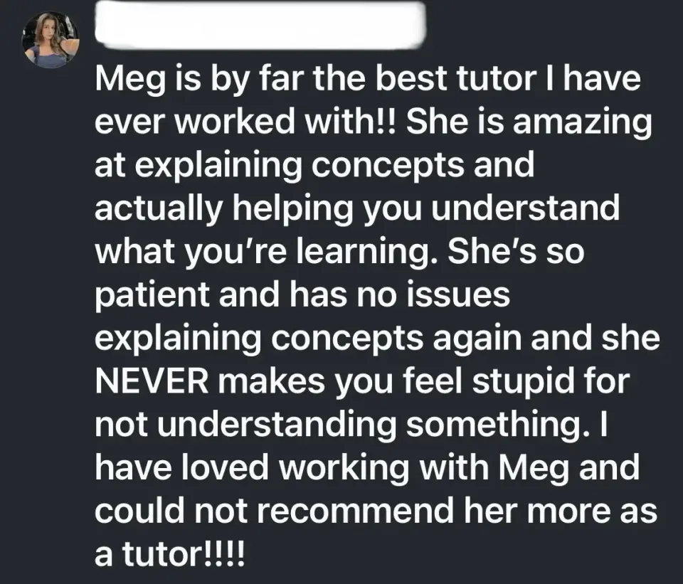 Image from Meg's saved profile
