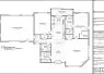 Architectural floor plan showing layout of a single-story home with rooms and dimensions.