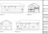 Architectural elevation plans of a two-story custom home design.