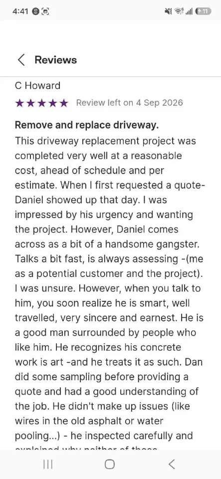 Image from Daniel's saved profile