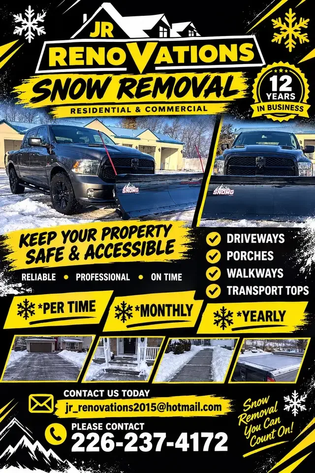 snow removal done cheap 226-237-4172 in Snow Removal & Property Maintenance in London - Image 2