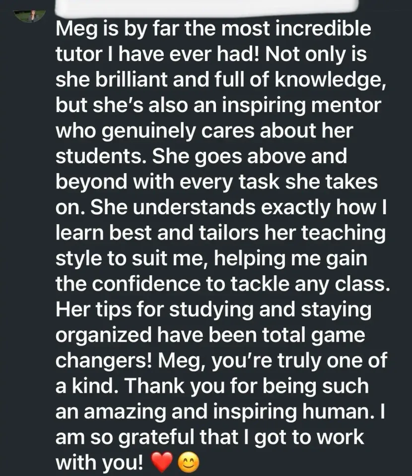 Image from Meg's saved profile
