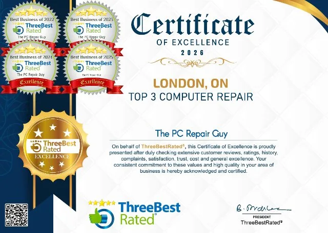 Three Best Rated ,  Top 3 Computer Repair London ON
