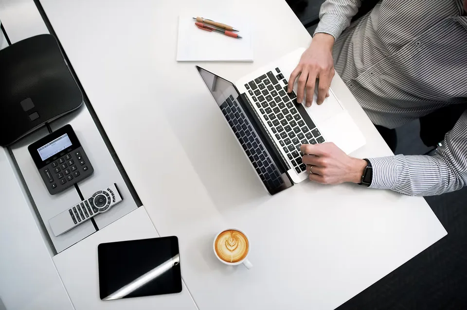Man on Computer