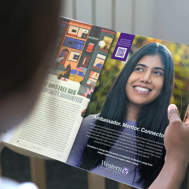 Maclean's Magazine Print Ad for Western University