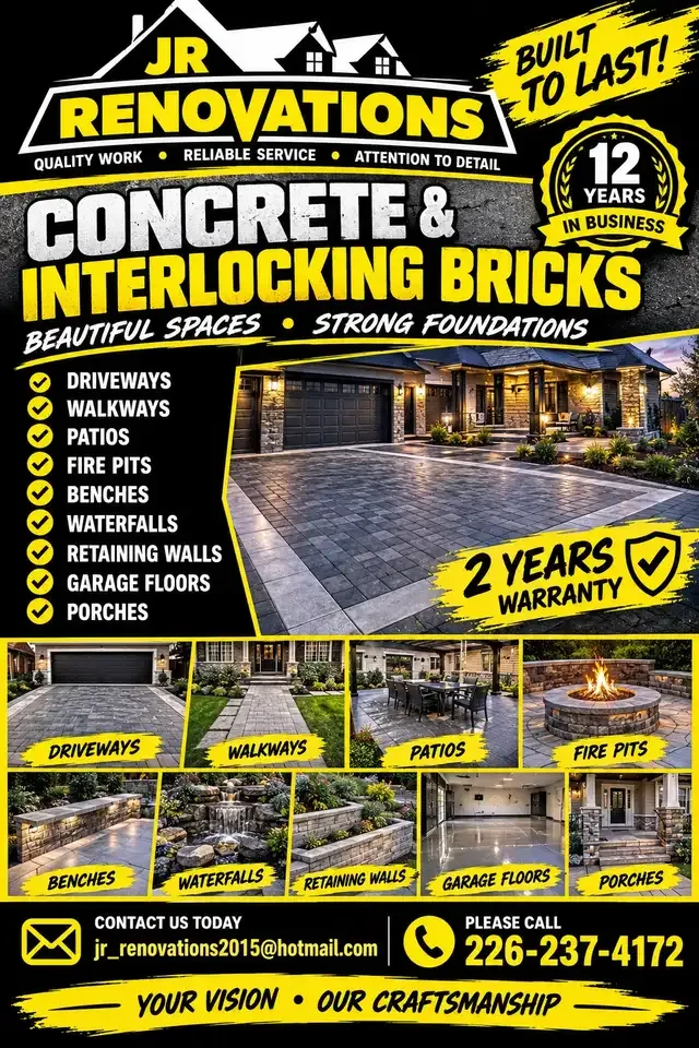 Best price per quality Concrete deals 226-237-4172 in Brick, Masonry & Concrete in London - Image 2