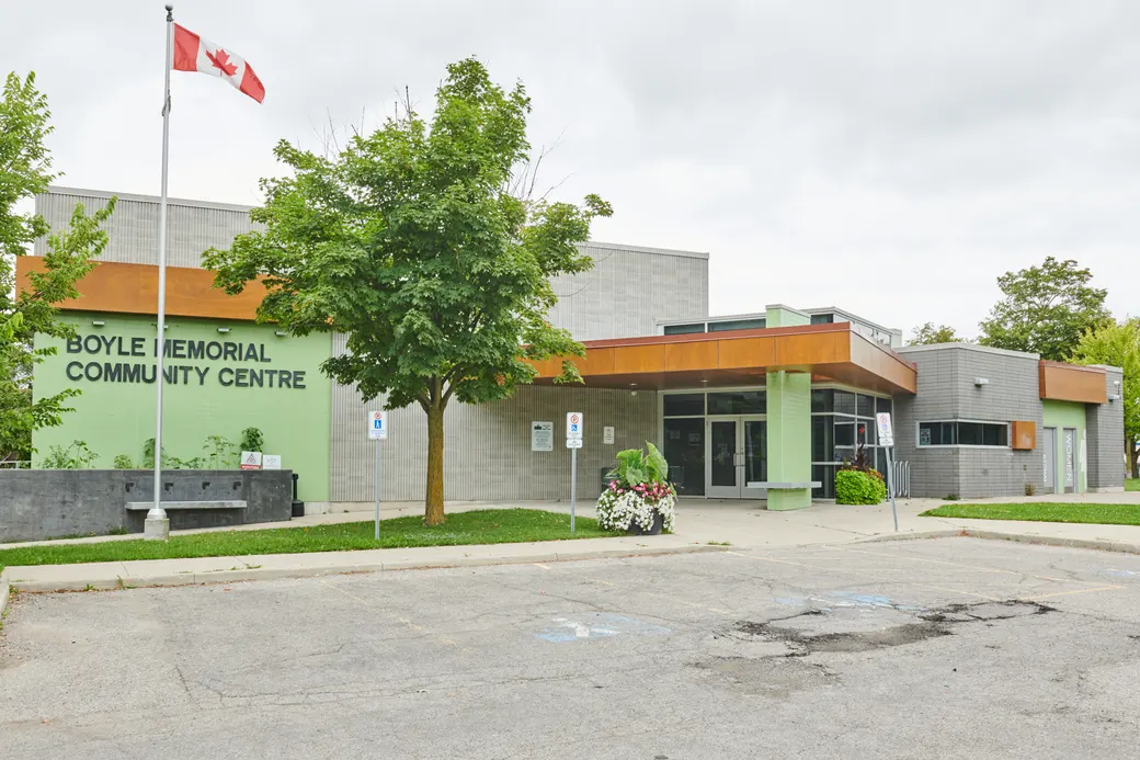 Boyle Community Centre - Exterior. Photo date not stated.
