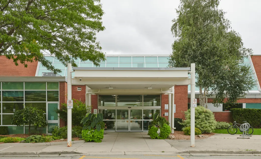 Carling Heights Optimist Community Centre - Exterior. Photo date not stated.