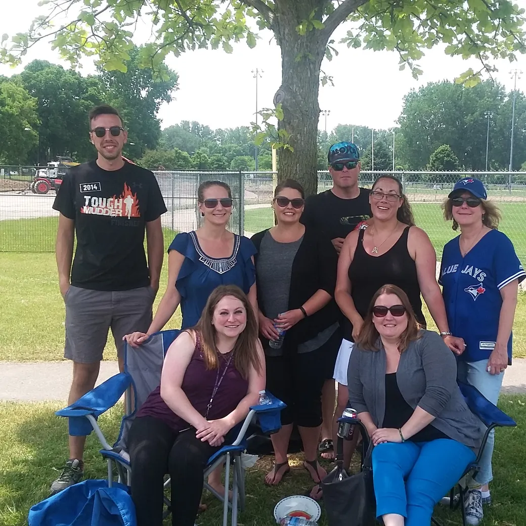 The LEADS team pictured by its employment service. Photo date not stated.
