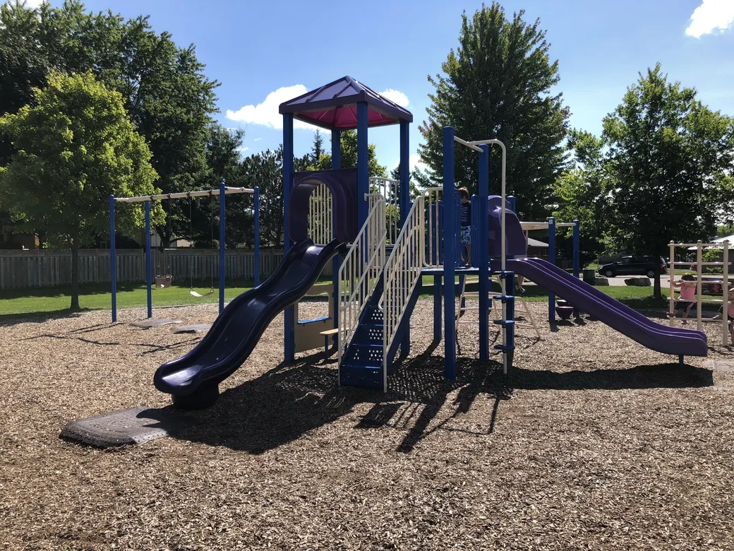 Playground at Southeast Optimist Park. Published in the source’s 2020 park visit report. Current equipment may differ.