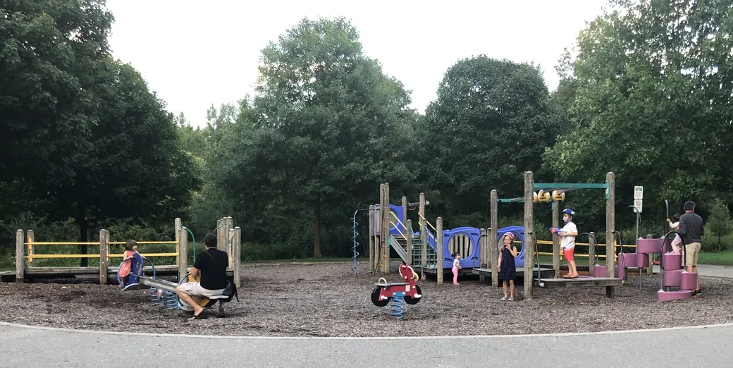 Playground at Gibbons Park. Published in the source’s 2020 park visit report. Current equipment may differ.