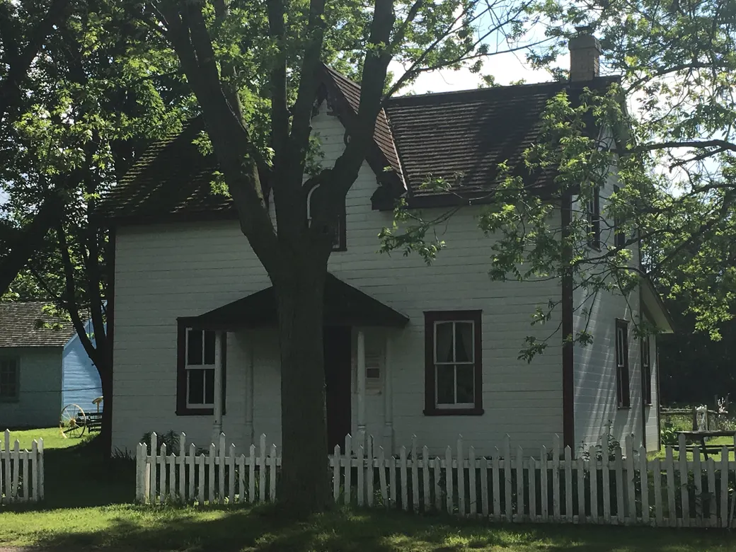 Historic buildings at Fanshawe Pioneer Village, May 2017.