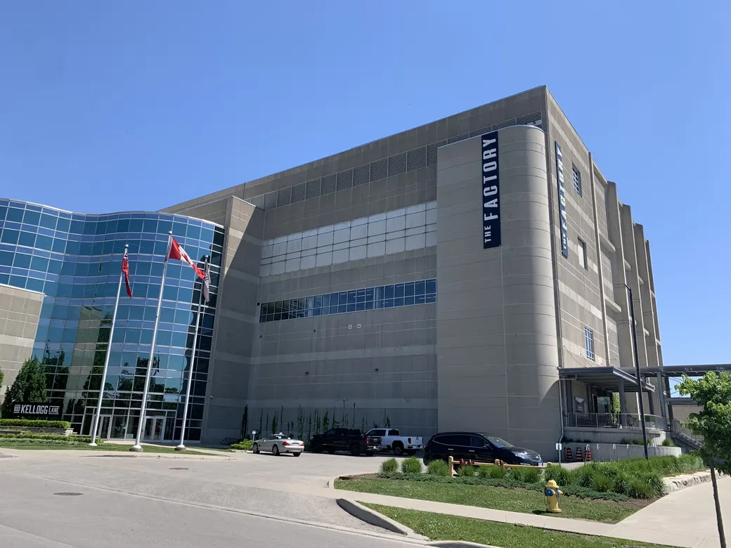 The 100 Kellogg Lane complex in June 2022, before the current museum visit.
